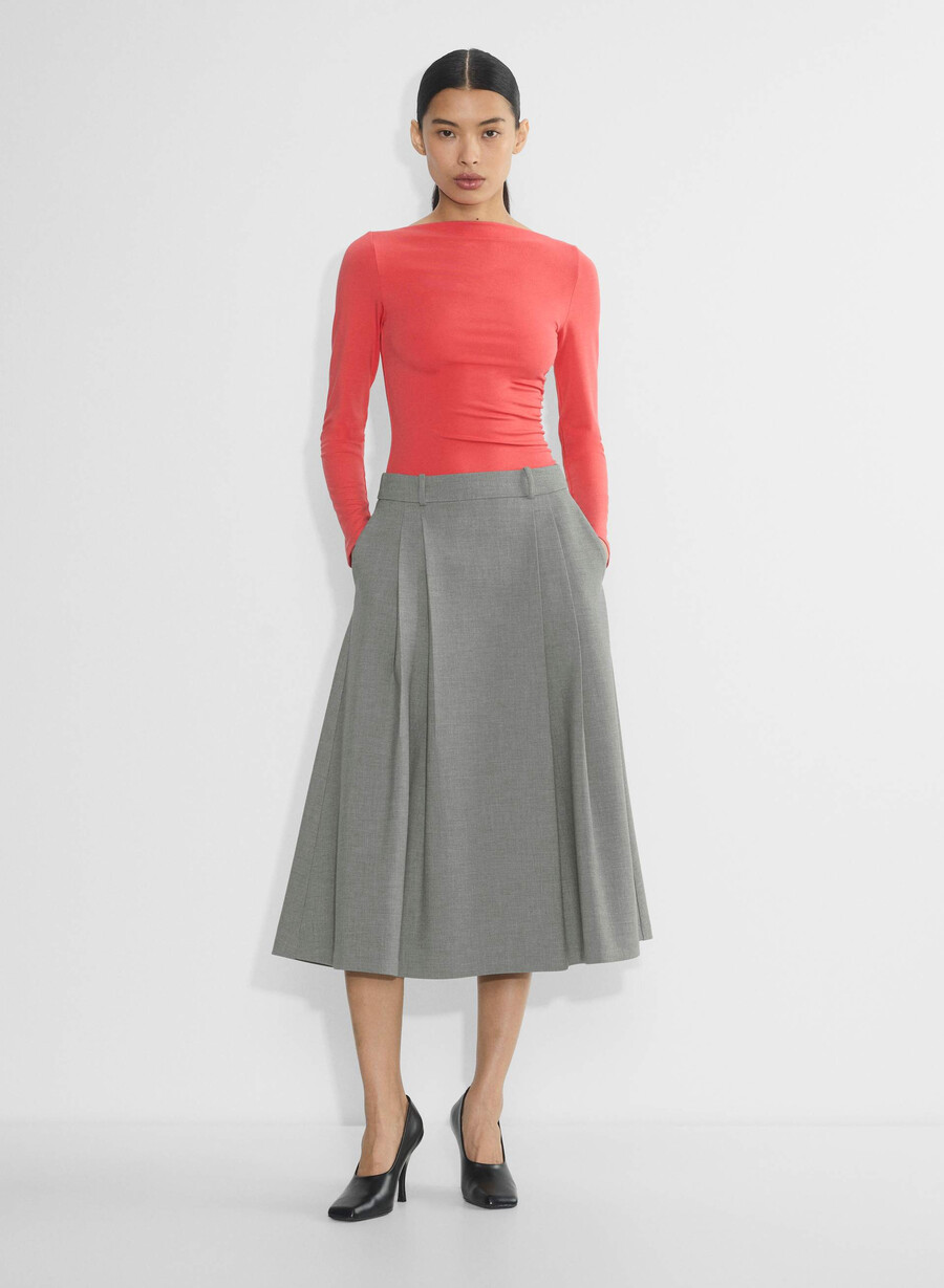 goodlux cora langarmshirt kirschrot