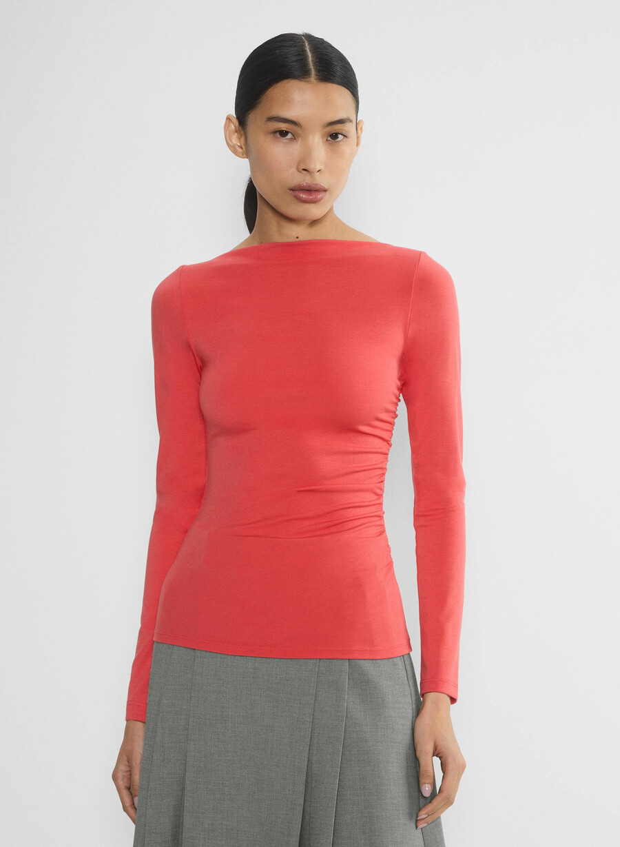 goodlux cora langarmshirt kirschrot