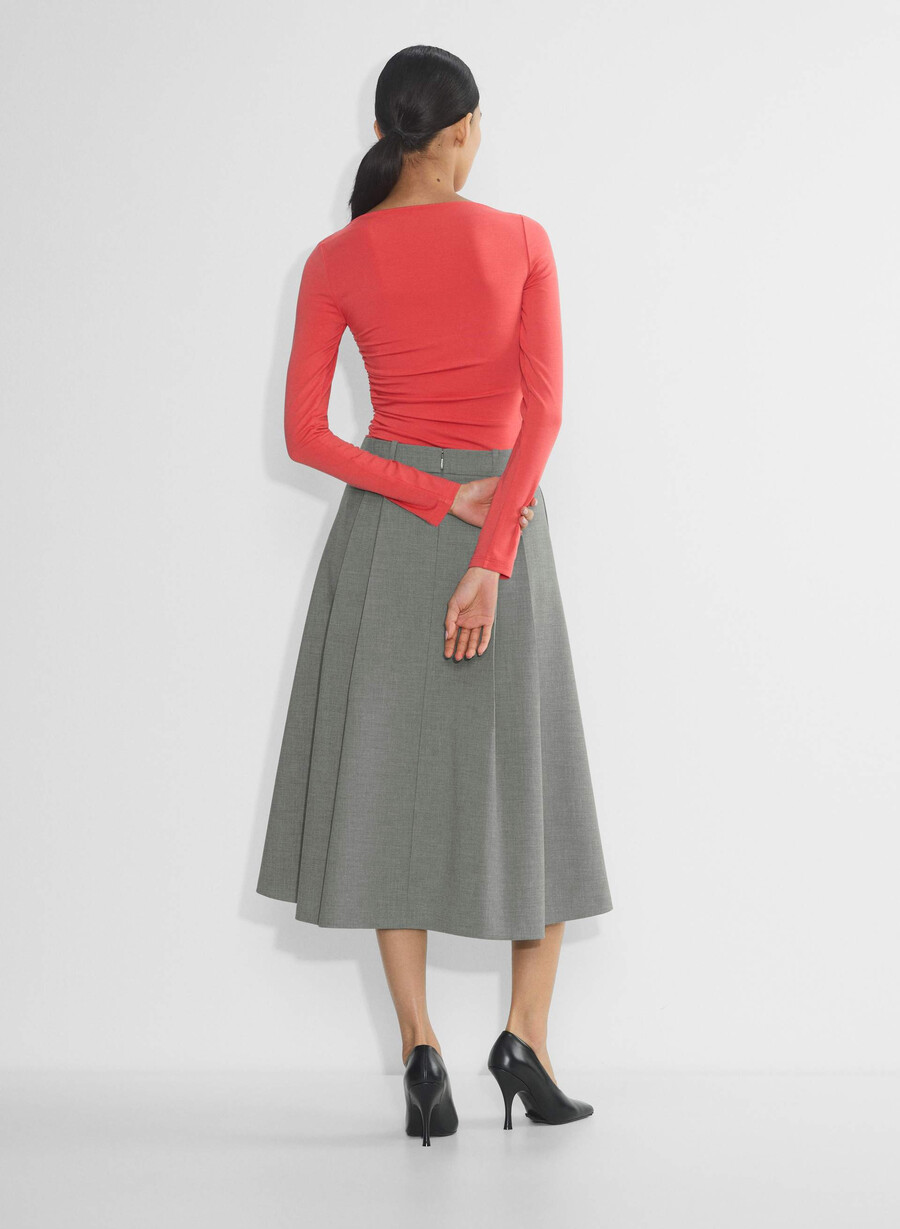 goodlux cora langarmshirt kirschrot