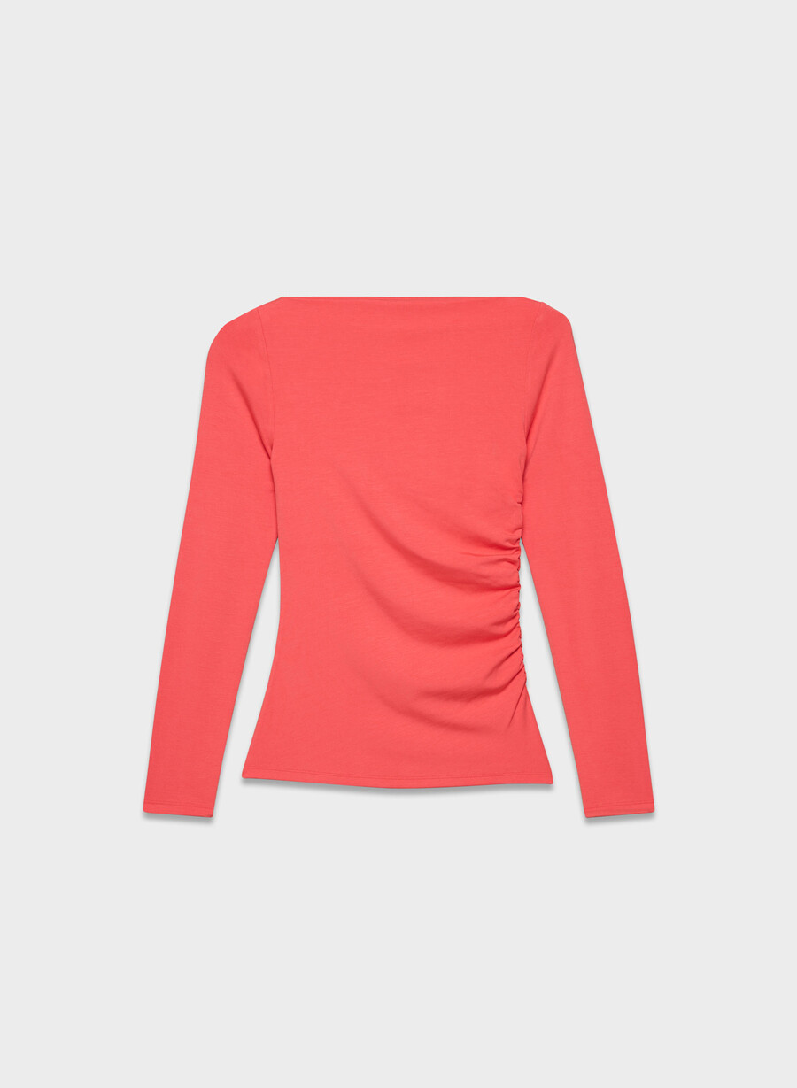 goodlux cora langarmshirt kirschrot