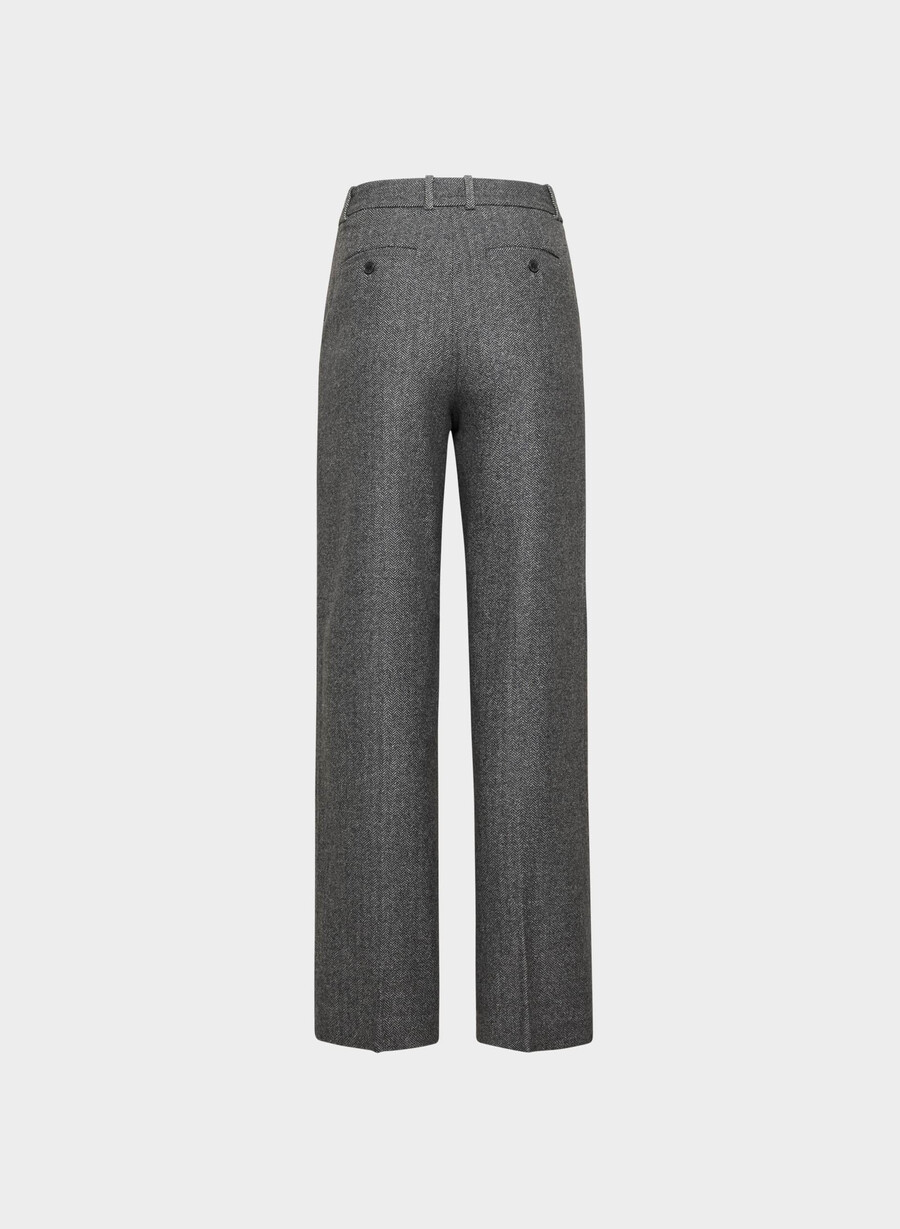 agency pant - precision wool chaney schwarzgrau