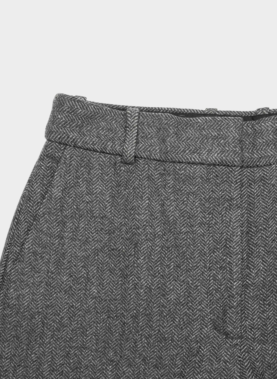 agency pant - precision wool chaney schwarzgrau