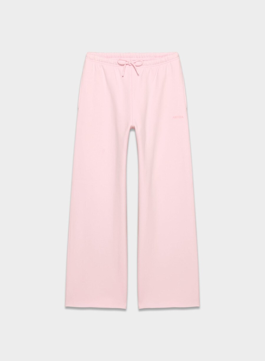 kuschelige sweatfleece mega flutter jogginghose villa pink