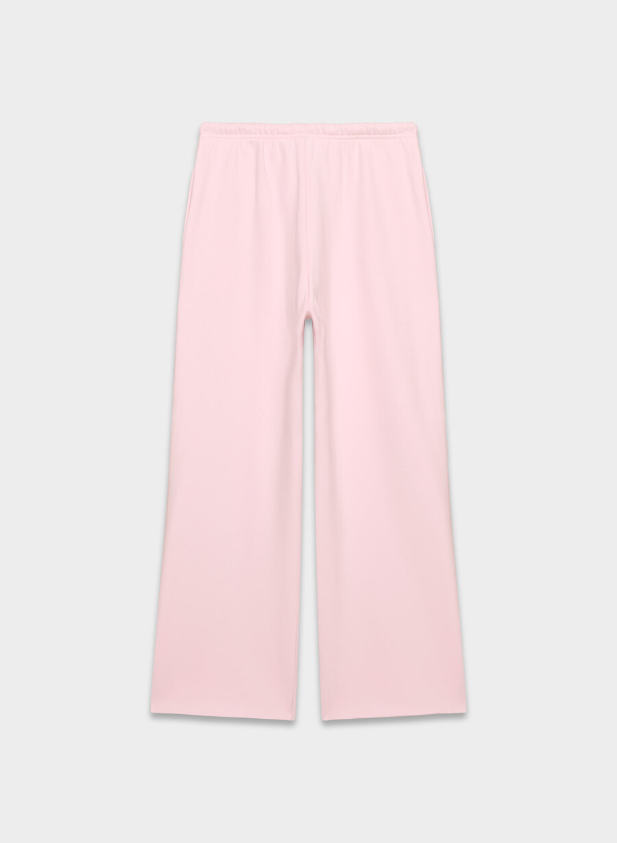 kuschelige sweatfleece mega flutter jogginghose villa pink
