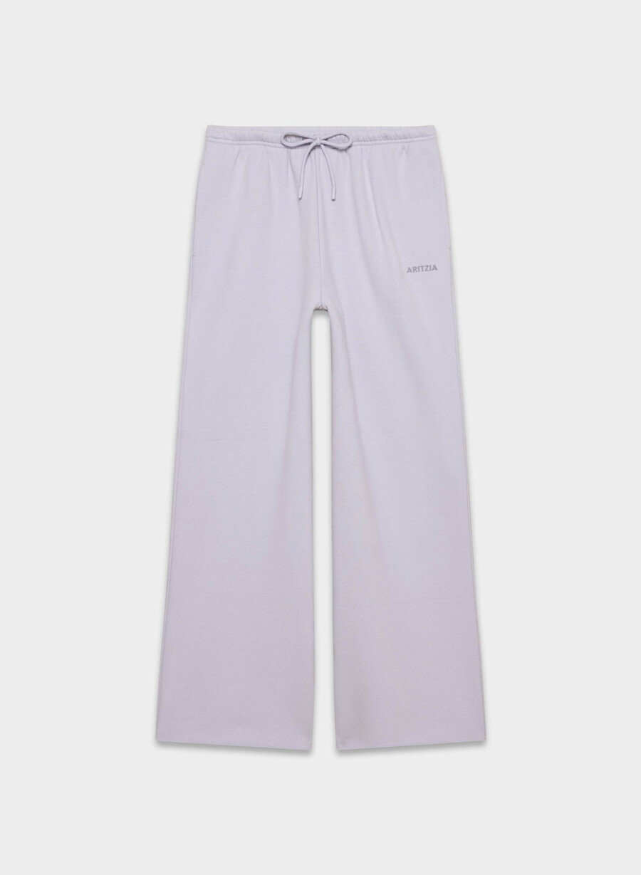 kuschelige mega flutter sweatfleece-sweatpants in wildblumen-lila