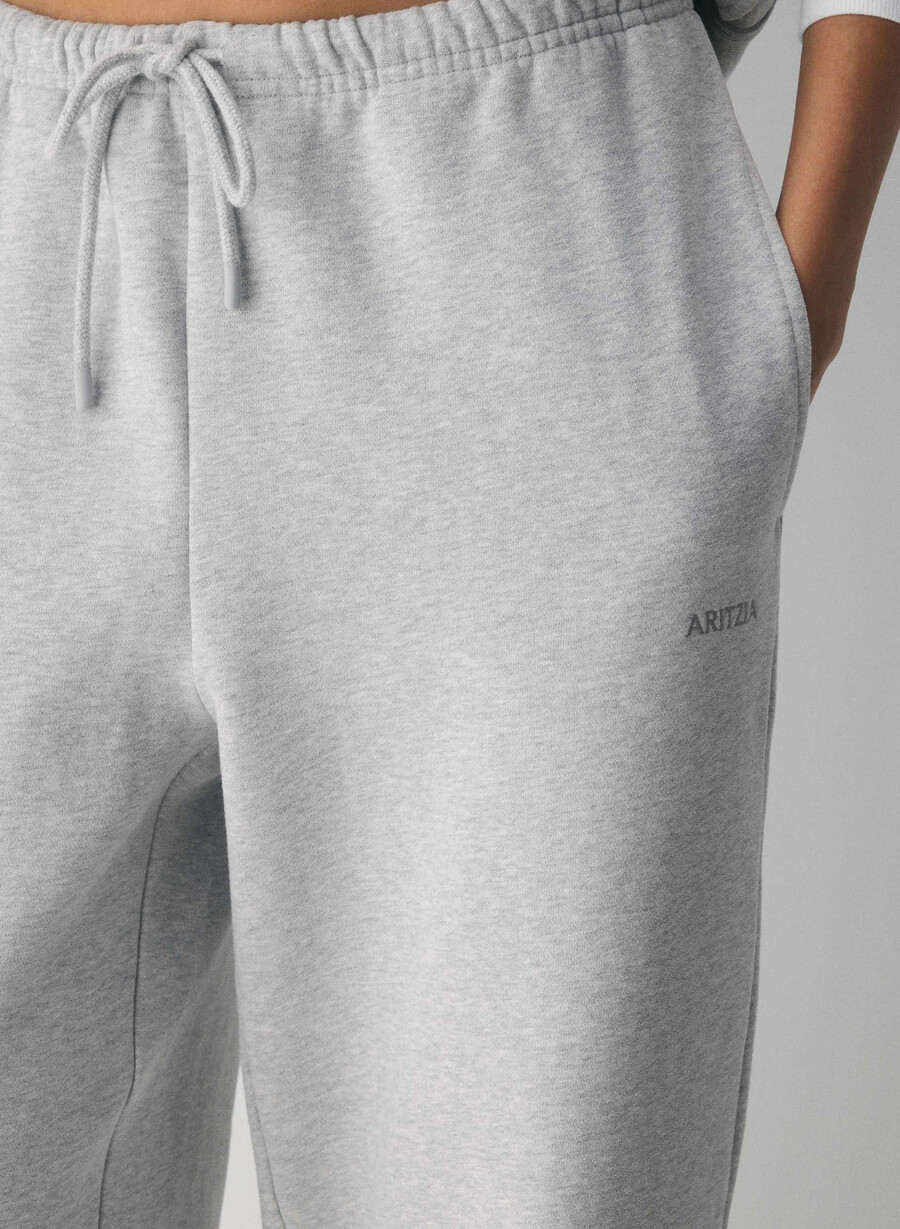cozy sweatfleece mega flutter sweatpant heather chrome