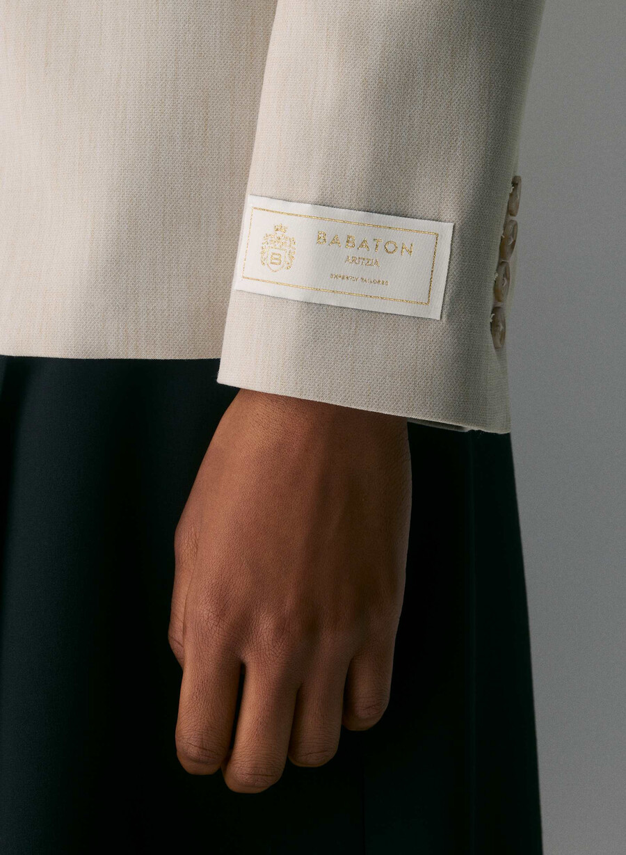 producer blazer - reessential heather matte pearl