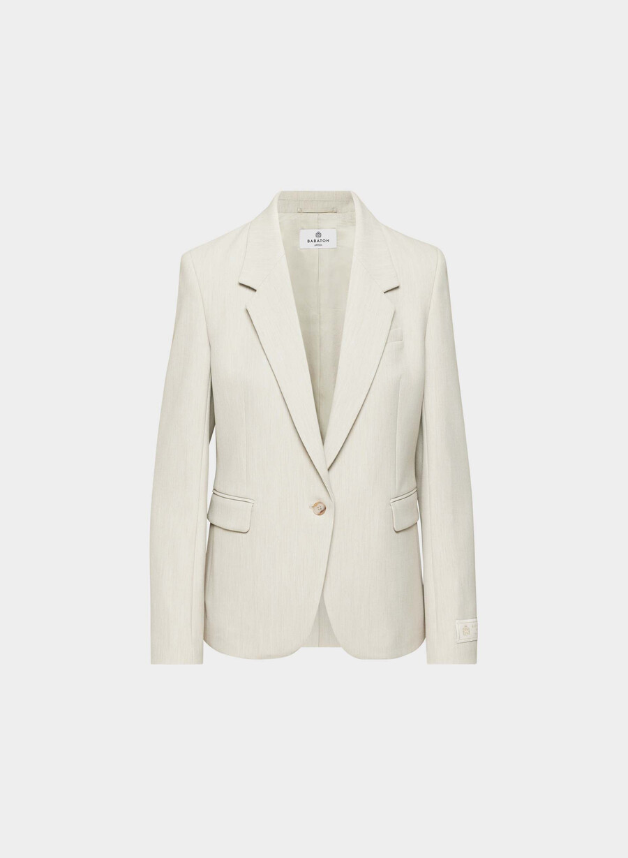 producer blazer - reessential heather matte pearl