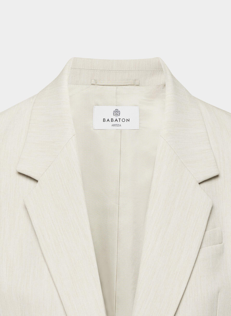 producer blazer - reessential heather matte pearl