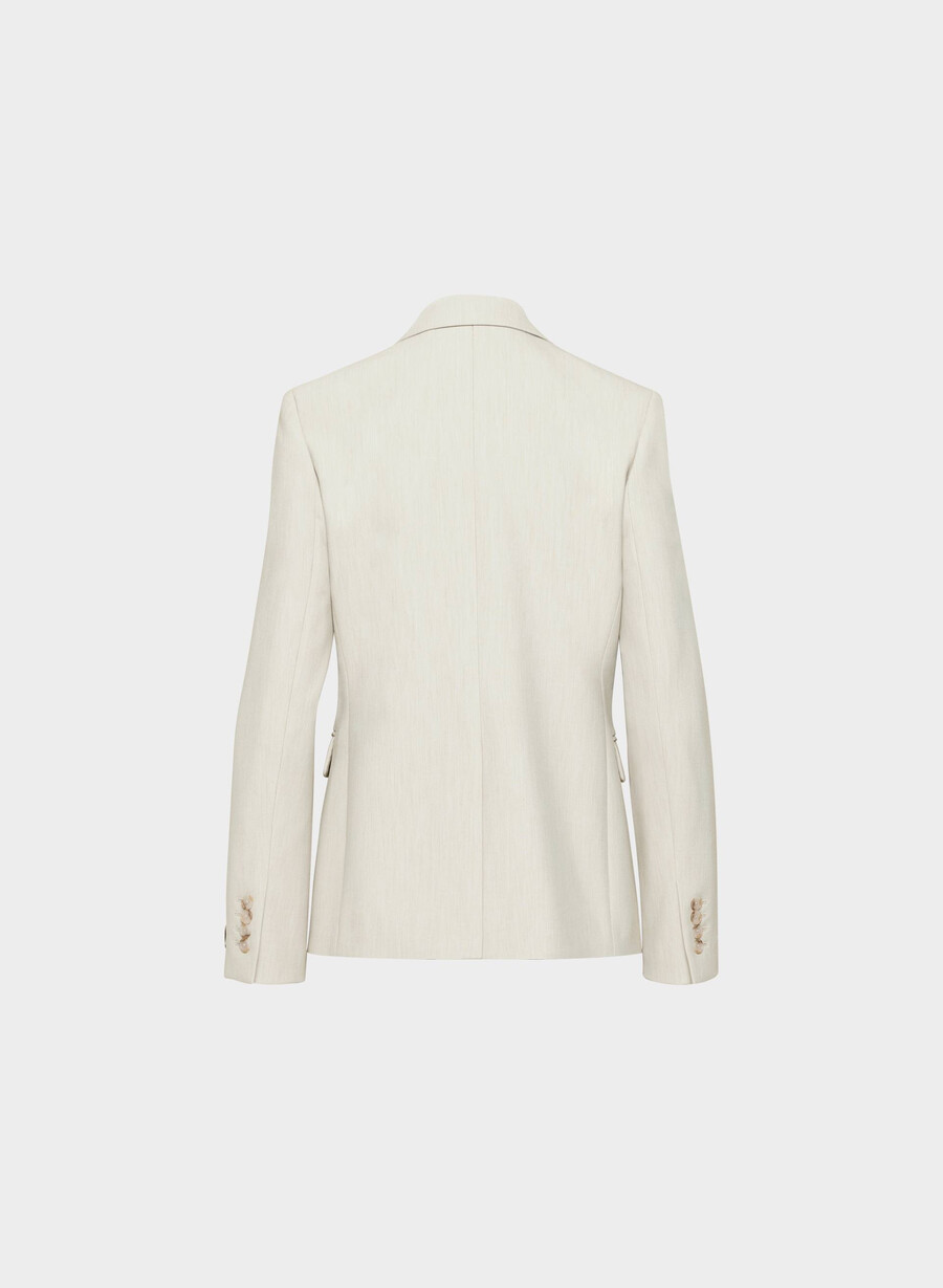 producer blazer - reessential heather matte pearl