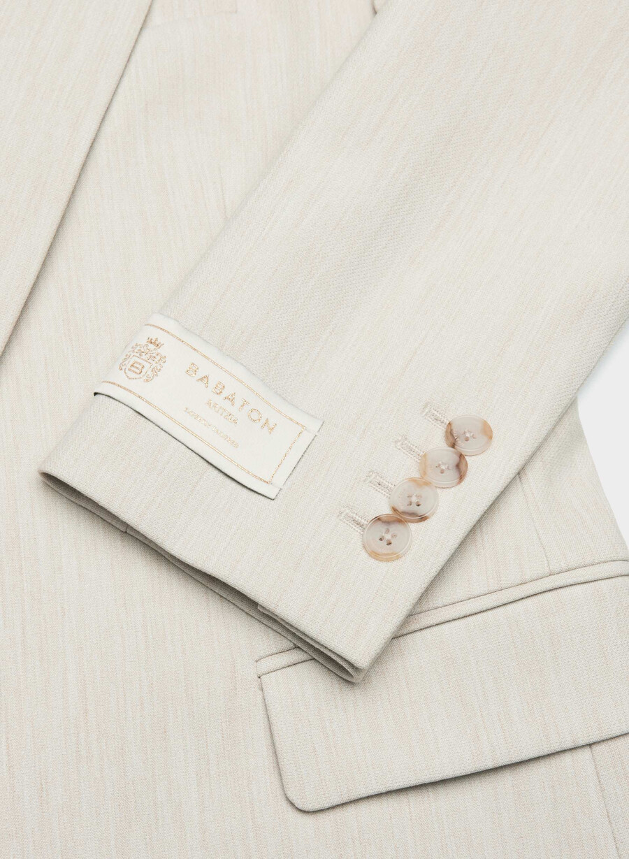 producer blazer - reessential heather matte pearl