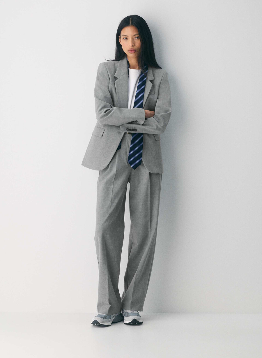 produzent blazer - reessential heather dark grey