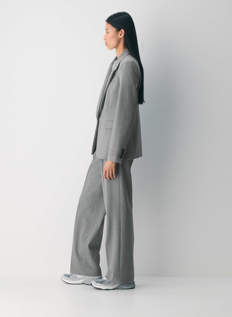 produzent blazer - reessential heather dark grey