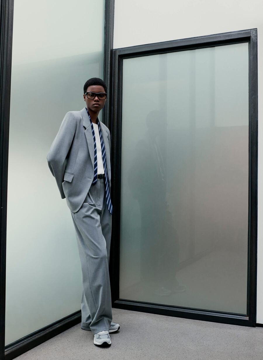 produzent blazer - reessential heather dark grey