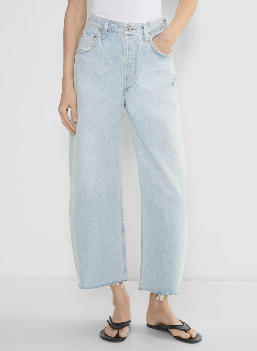 citizens of humanity ayla raw hem jeans sailor