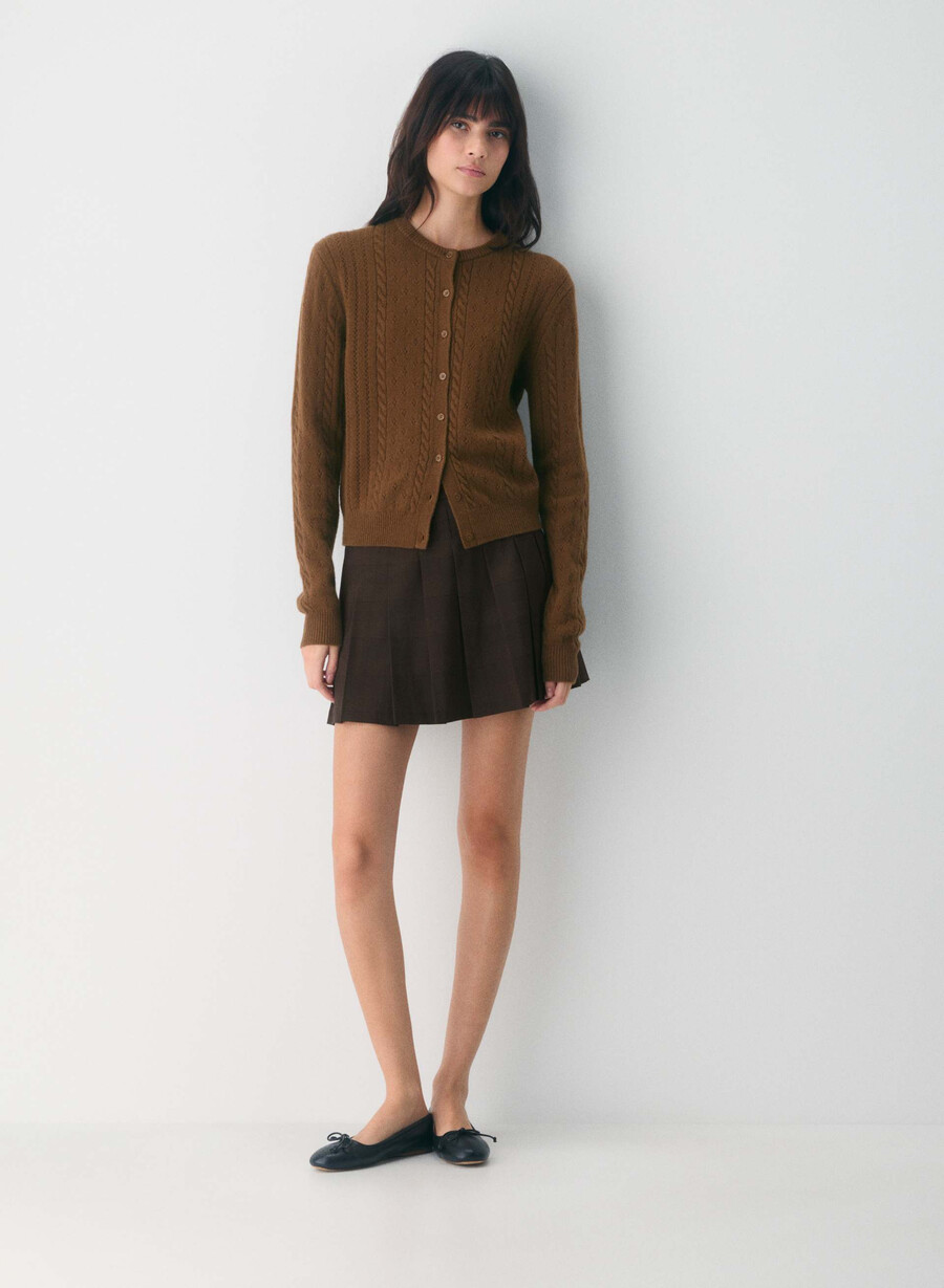 sweetspot cardigan schokoladenbraun