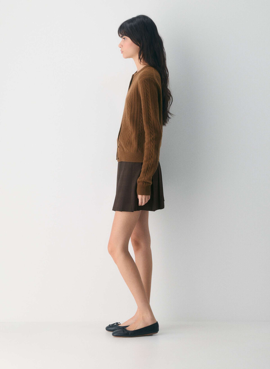 sweetspot cardigan schokoladenbraun