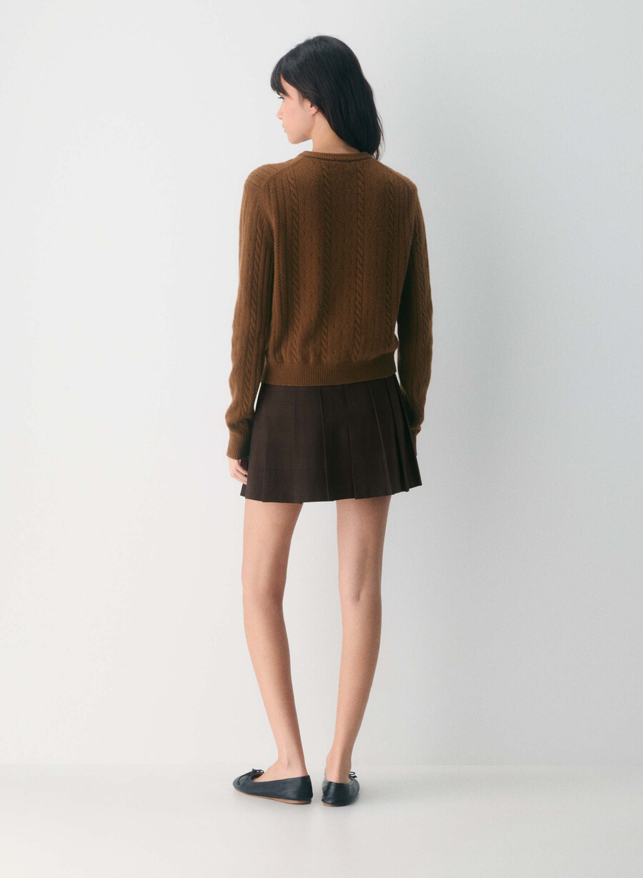 sweetspot cardigan schokoladenbraun