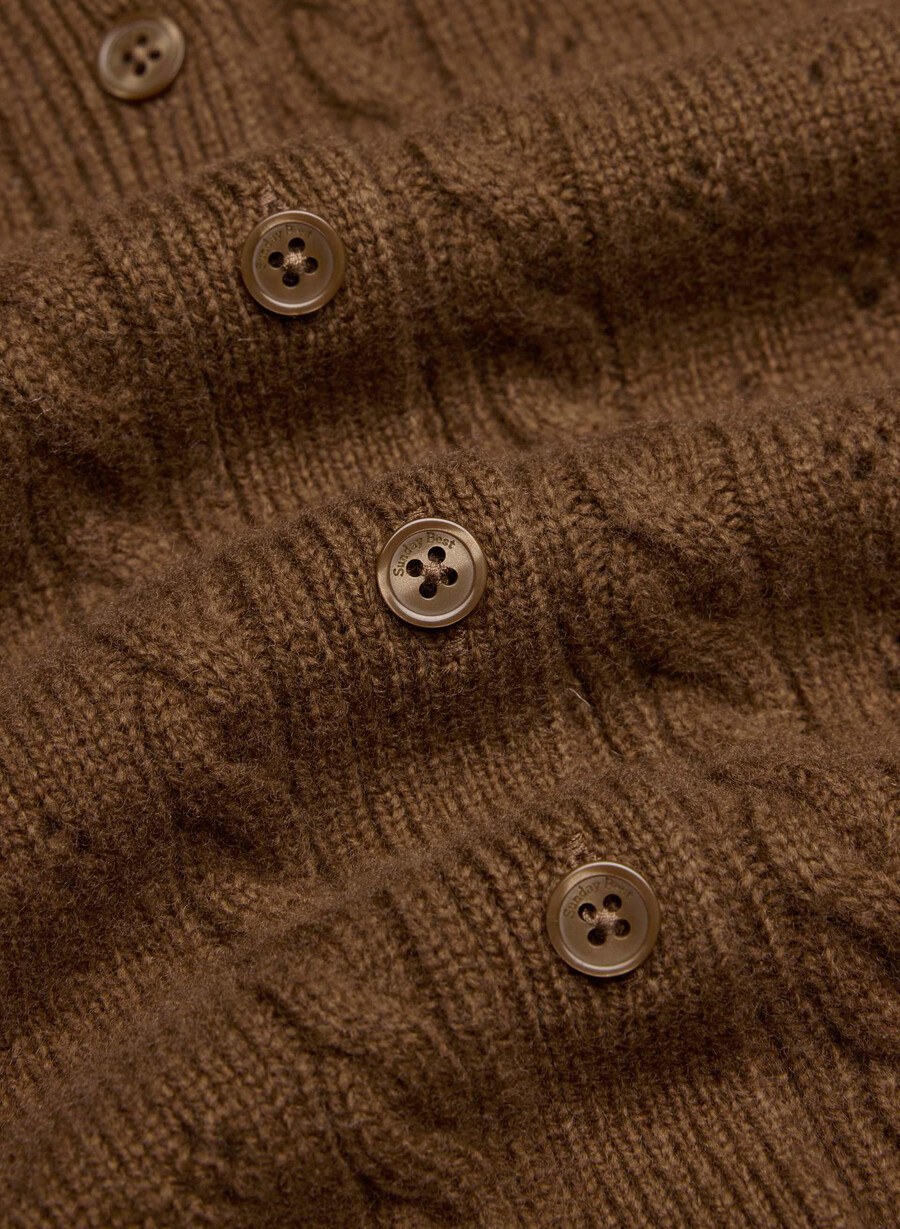 sweetspot cardigan schokoladenbraun
