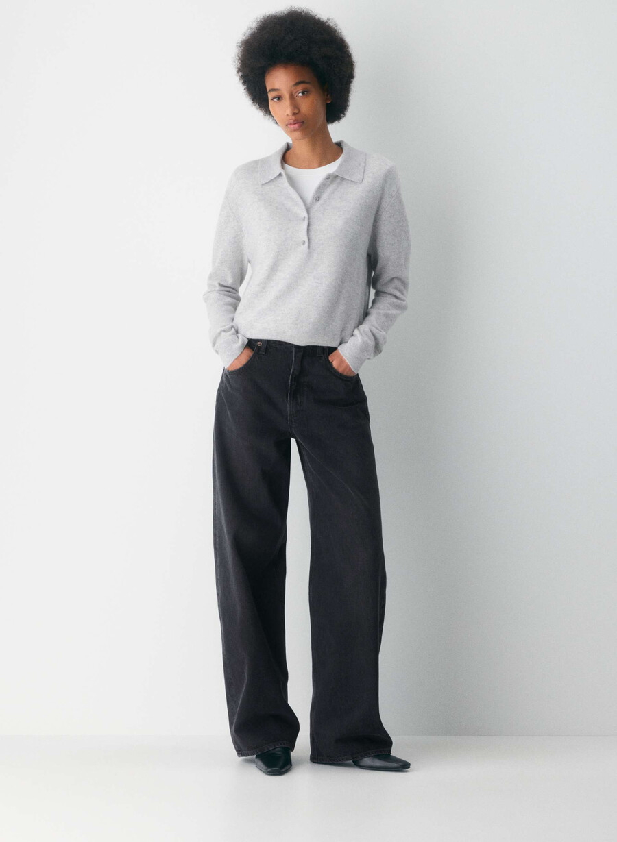 agolde low curve jeans black tar