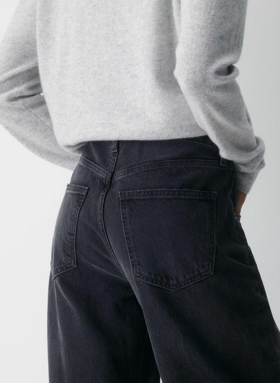 agolde low curve jeans black tar