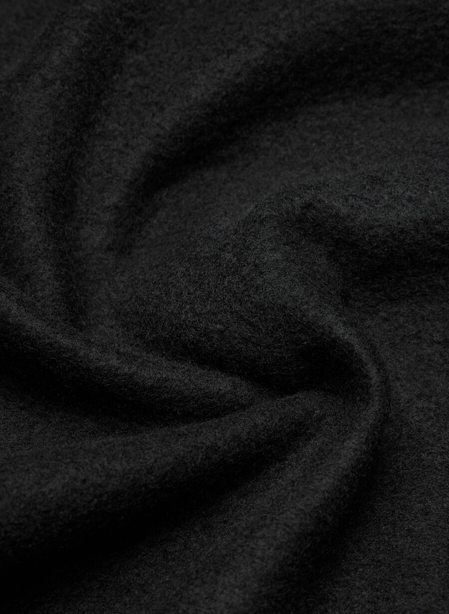 gemütlicher boyfriend-hoodie aus sweatfleece mit reißverschluss schwarz
