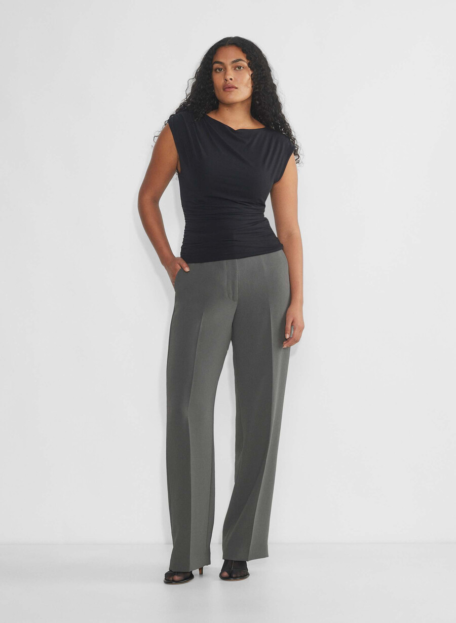 die limitless pant curve-fit - crepette kohlegrau