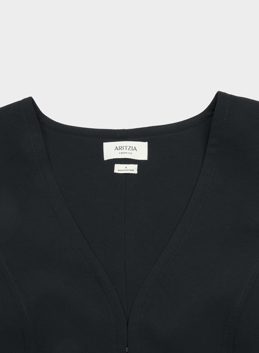 kleidungsweste – crepette schwarz