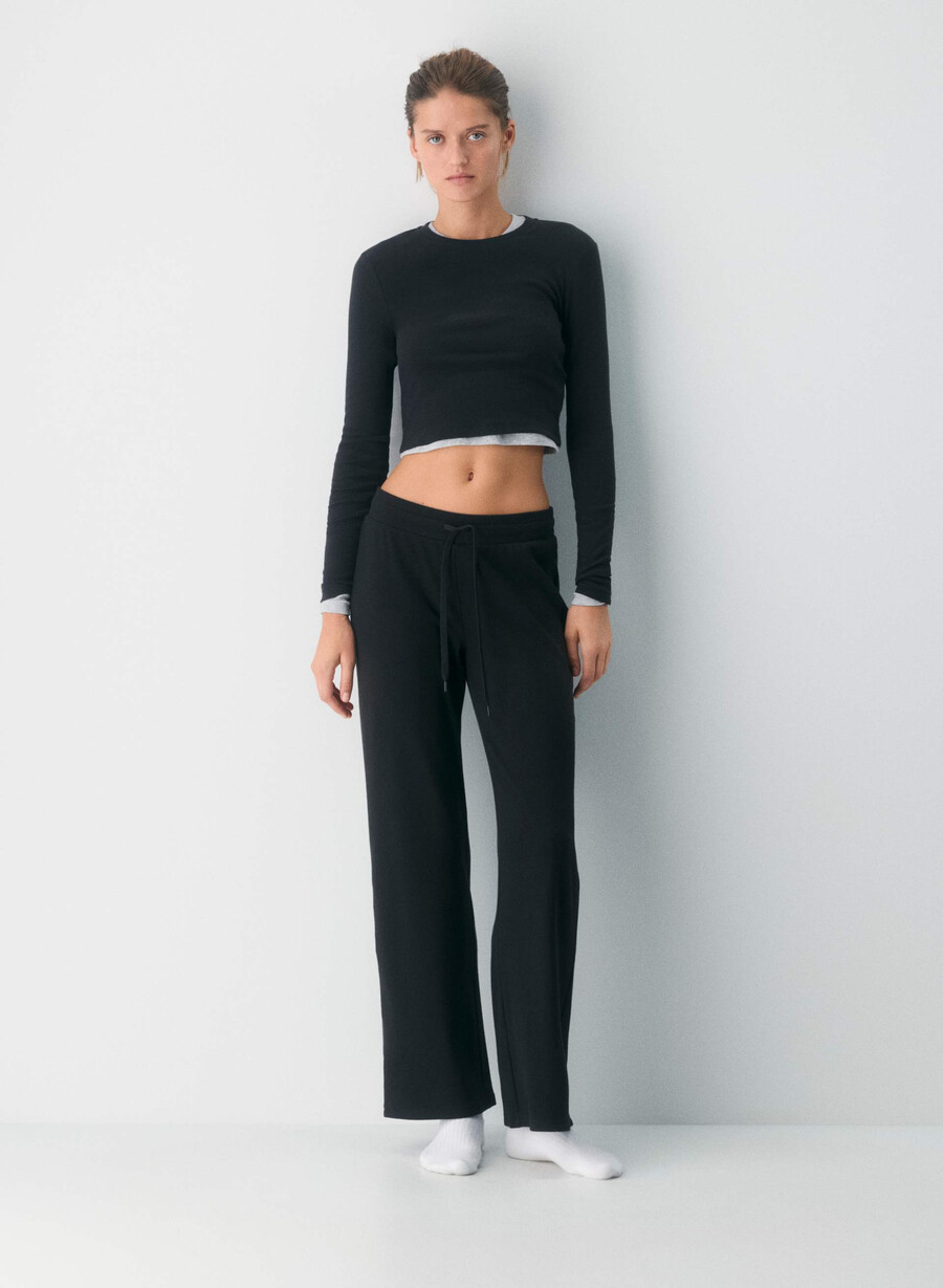 homestretch rib kickback hose schwarz