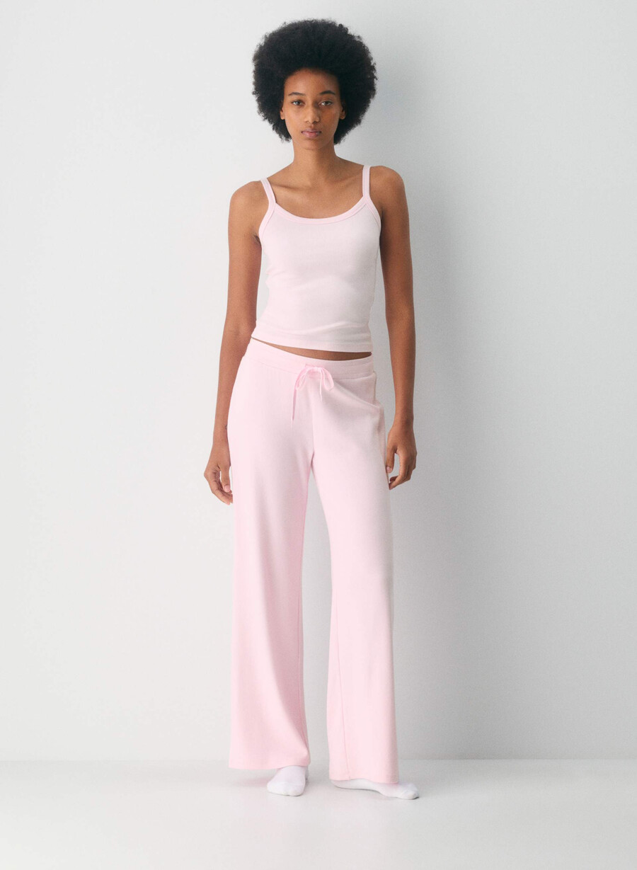 homestretch rib kickback hose villa pink