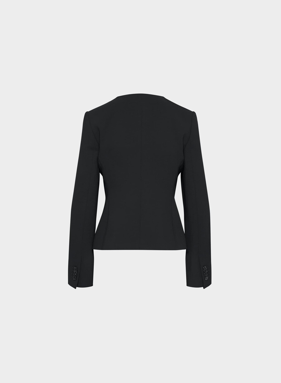 königlicher blazer – crepette schwarz