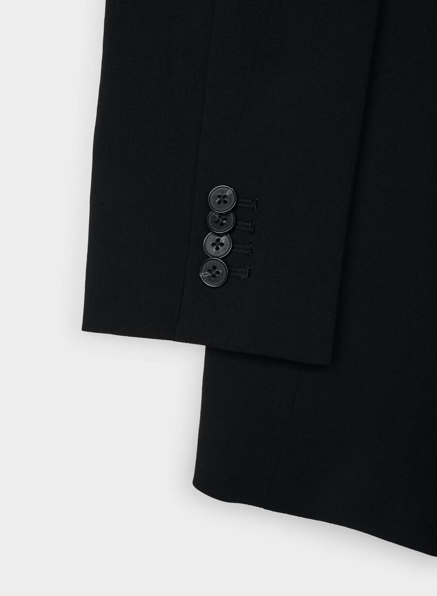 königlicher blazer – crepette schwarz