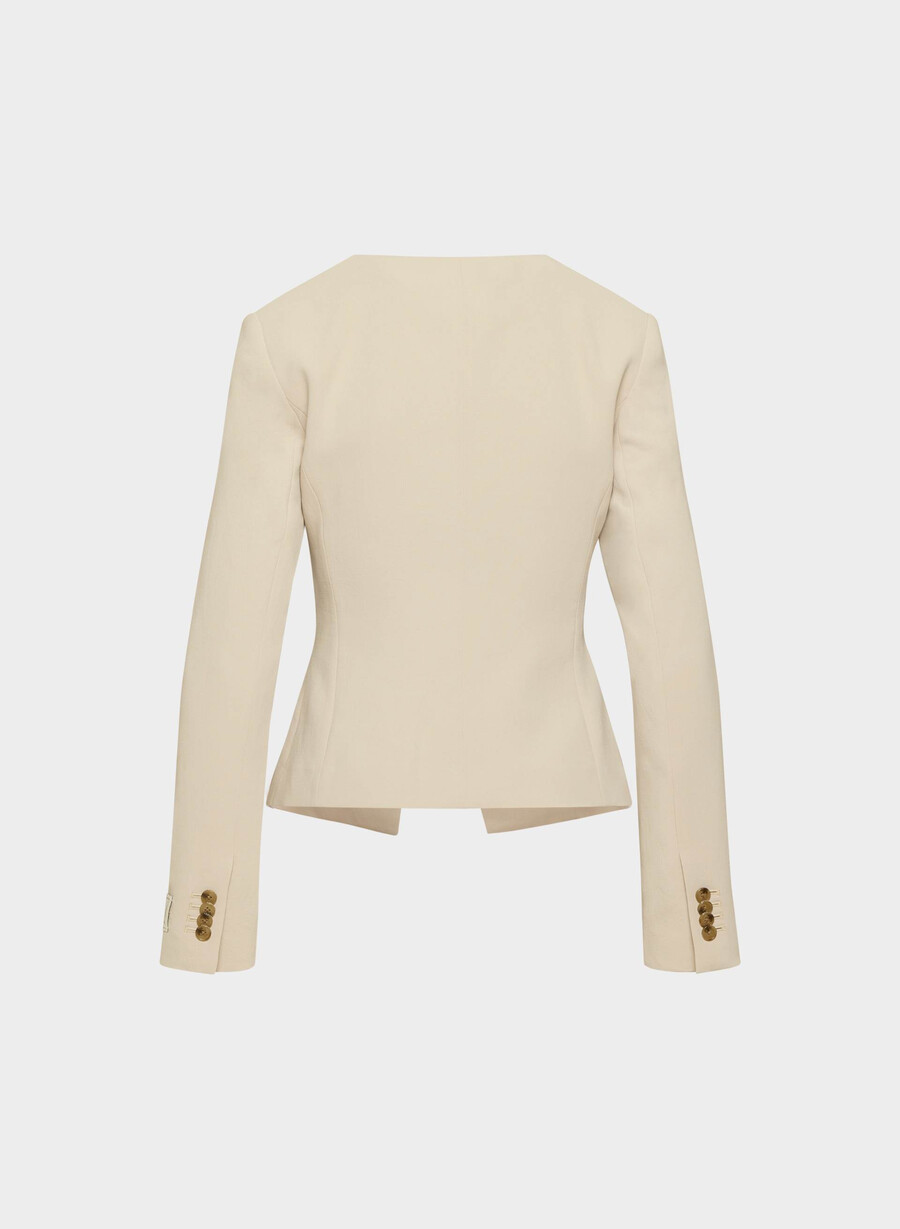 königlicher blazer – crepette marcona beige