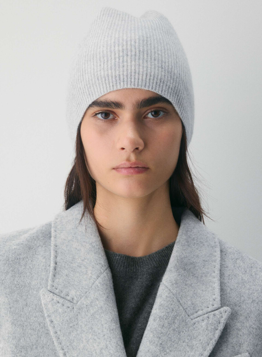 kaschmir-ripp-slouchy-mütze heather chrome