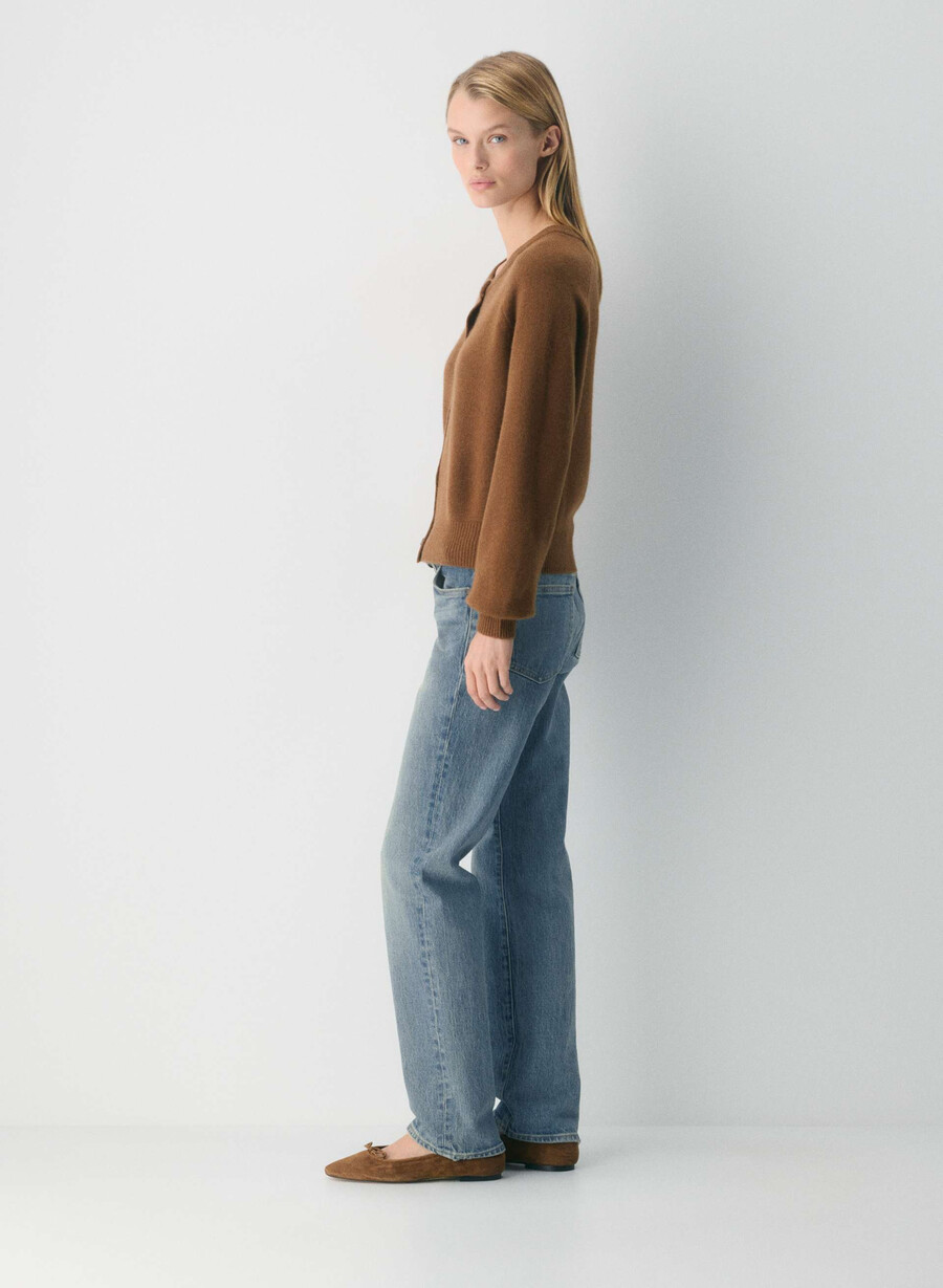 essential wool cashmere london cardigan schokoladenbraun