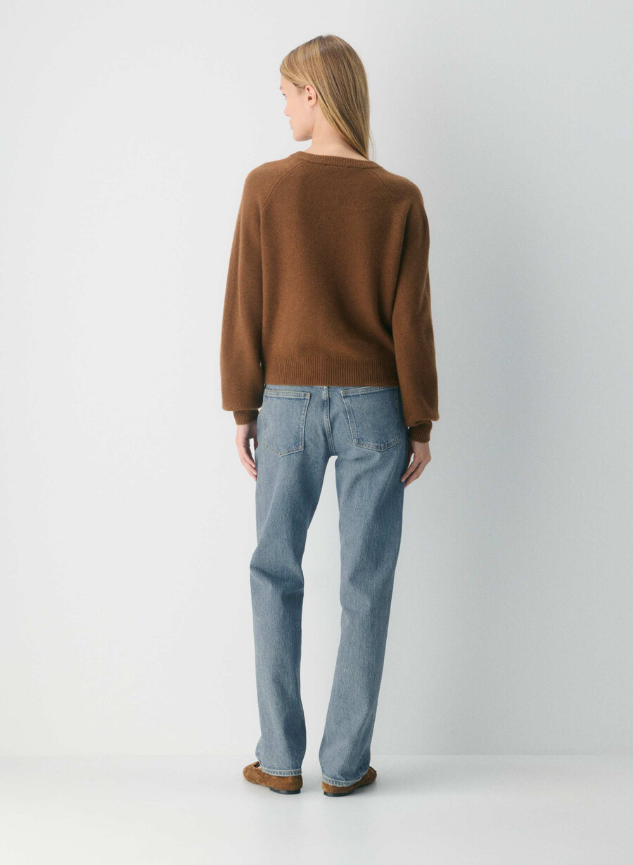essential wool cashmere london cardigan schokoladenbraun