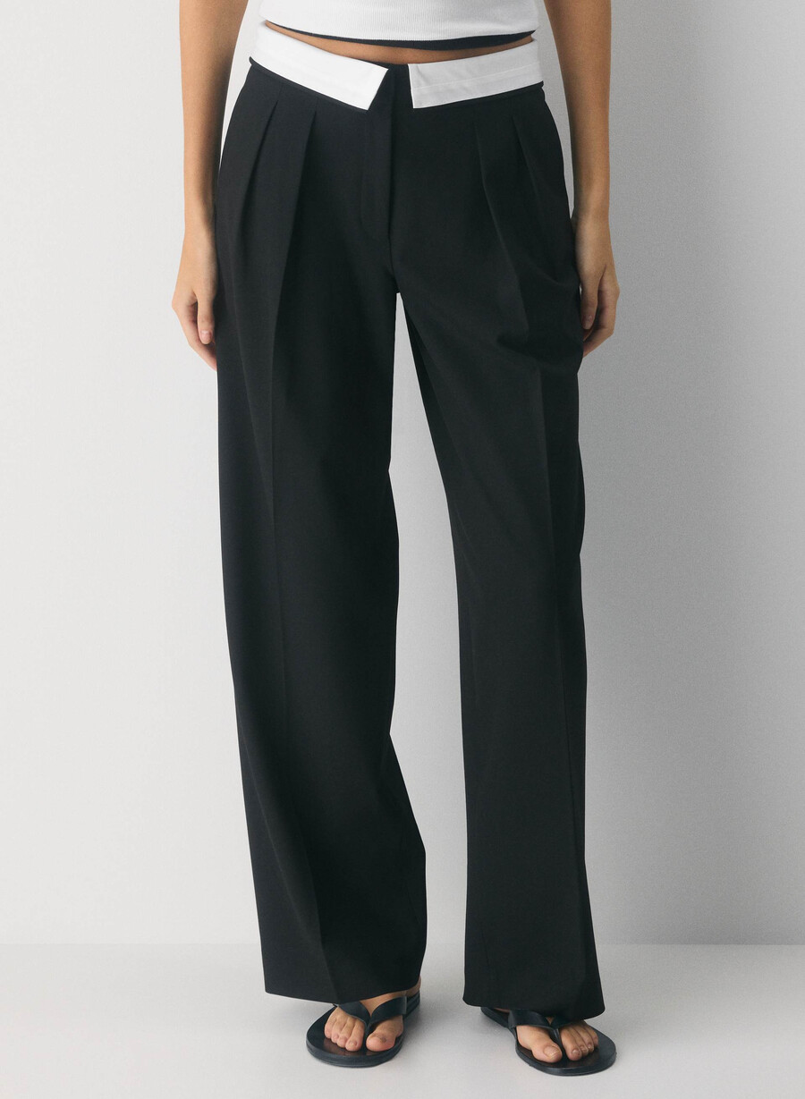 bürohose - reessential light schwarzcreme