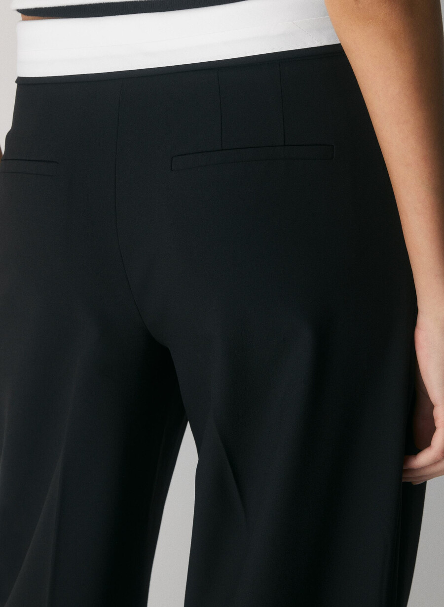 bürohose - reessential light schwarzcreme