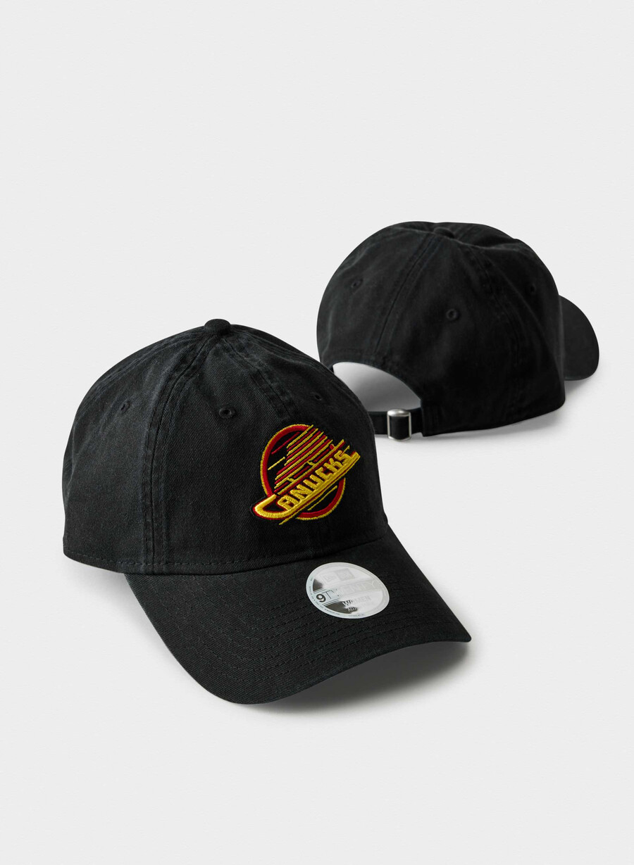 new era vancouver canucks 9twenty hut wshd blk multi