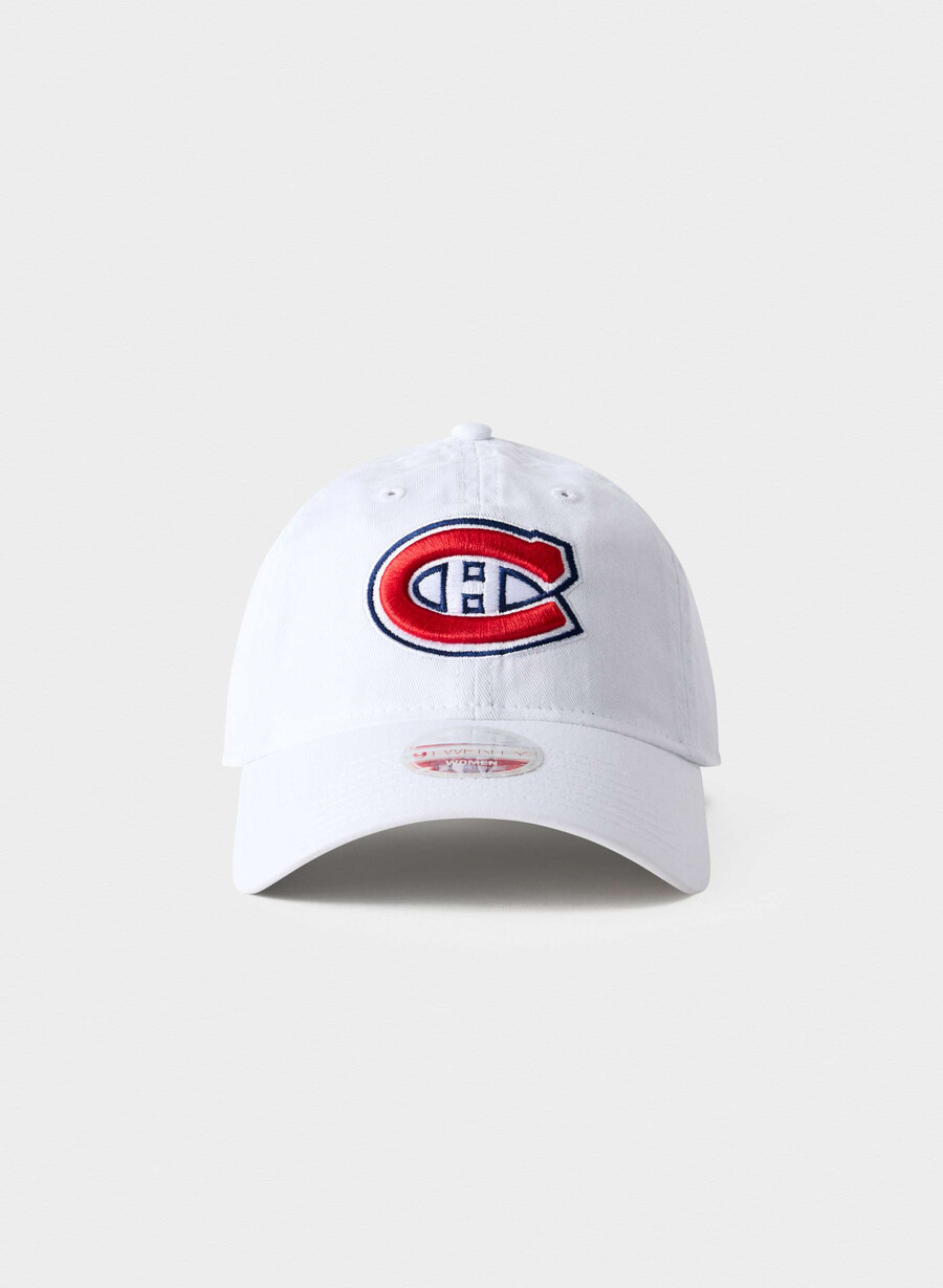new era montreal canadiens 9twenty kappe gewaschenes weißmehrfarbig