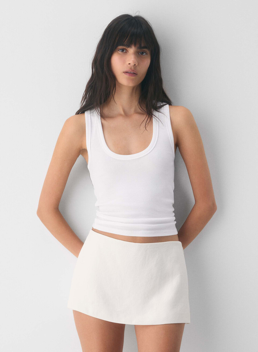 jewel skort - crepette light birch