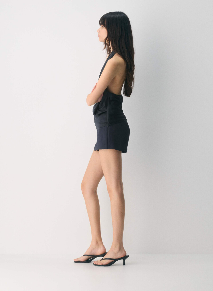 jewel skort - crepette dunkelblau
