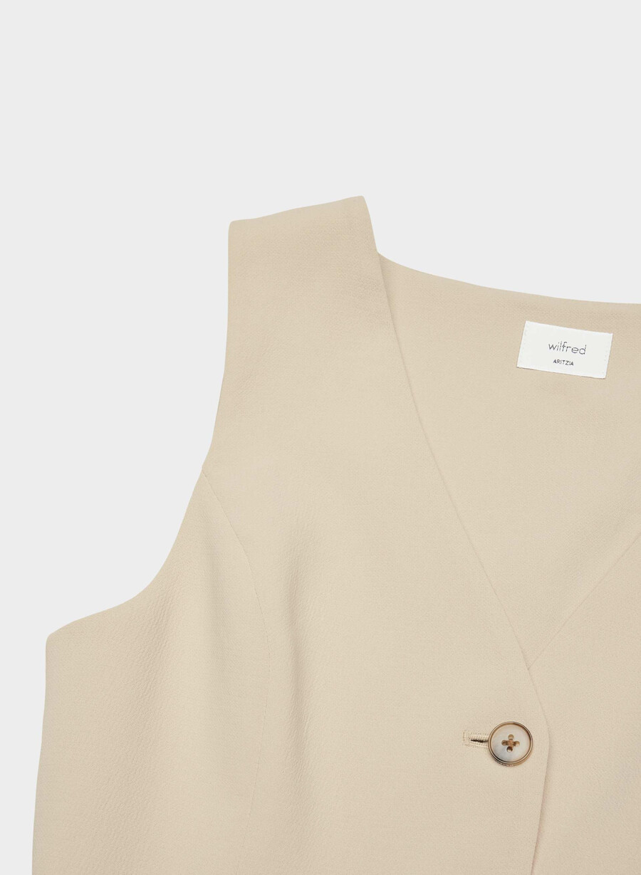 catherine vest marcona beige