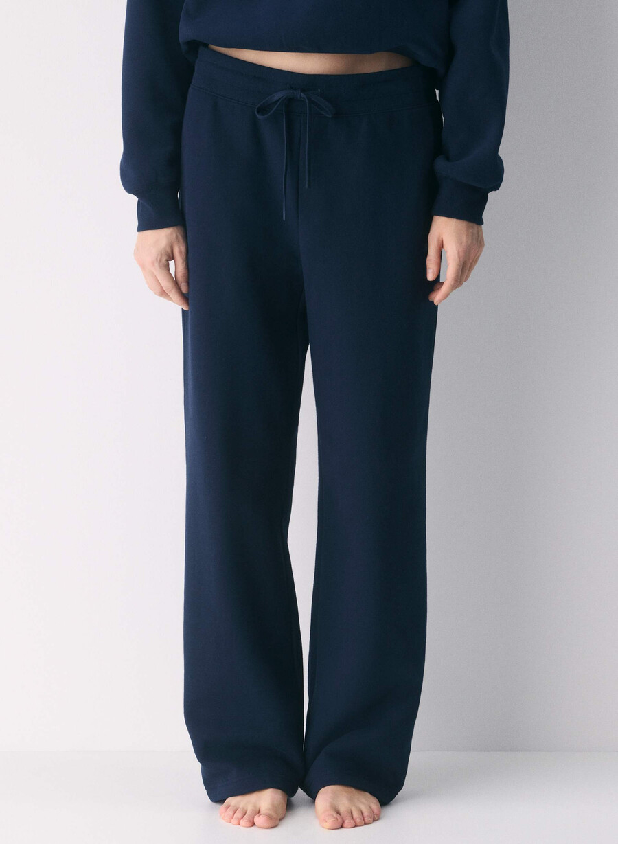 gemütliche sweatfleece-jogginghose mit perfektem bund admiral