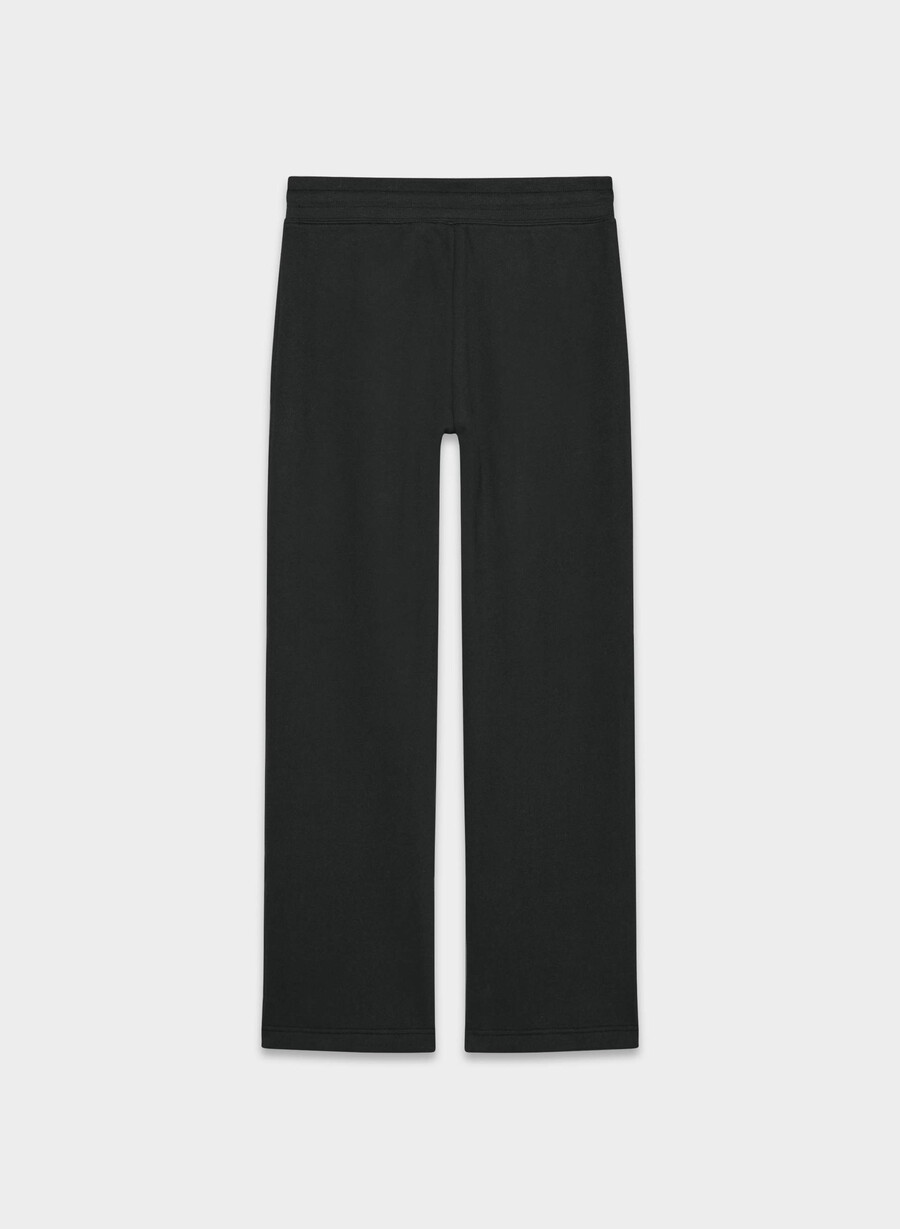 kuschelige sweatfleece-jogginghose mit perfektem bund schwarz
