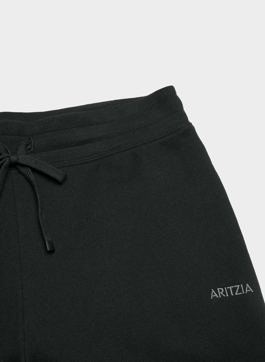 kuschelige sweatfleece-jogginghose mit perfektem bund schwarz