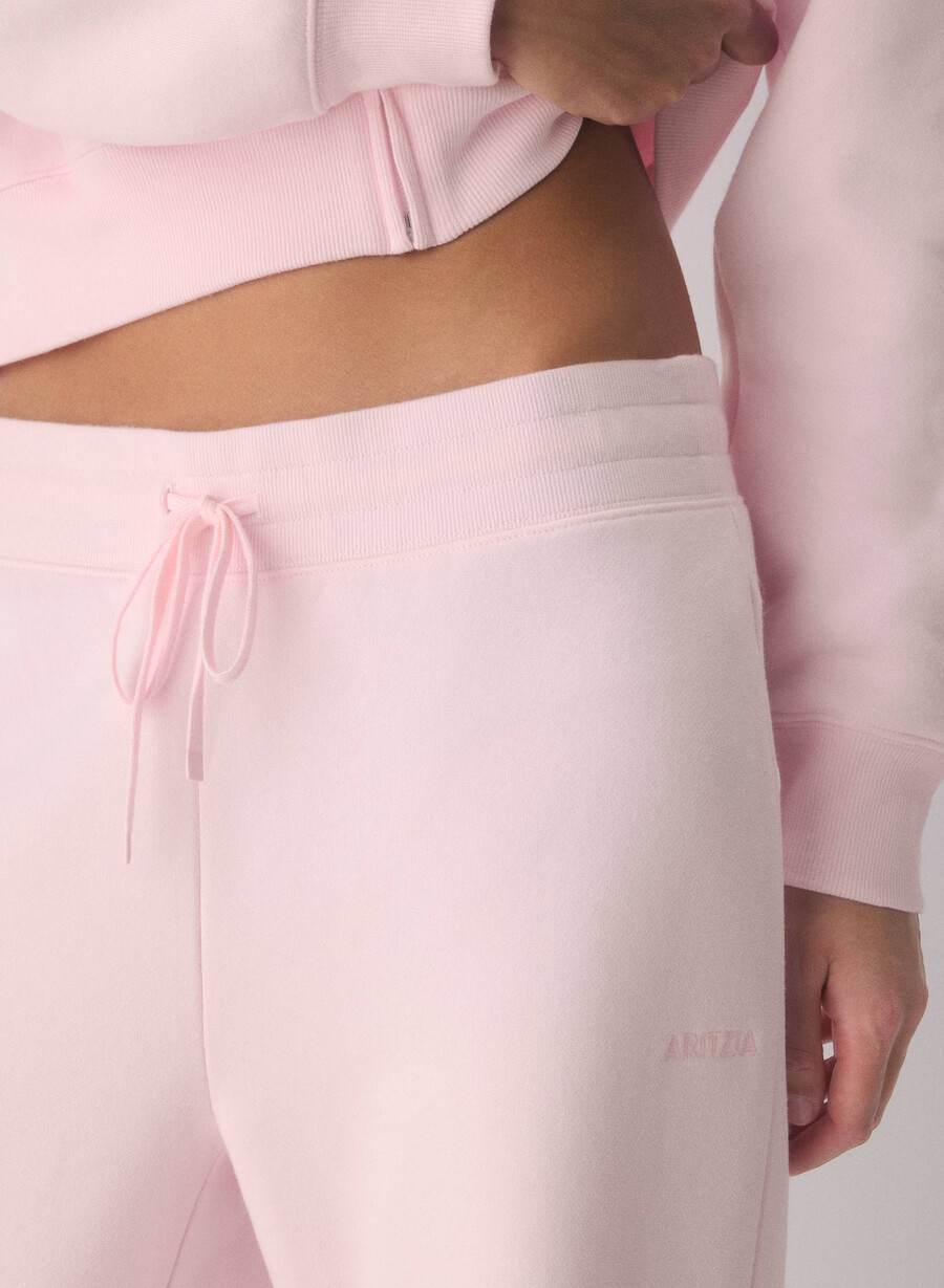 kuschelige sweatfleece-jogginghose mit perfektem bund villa pink