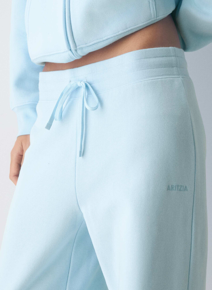 gemütliche sweatfleece-jogginghose mit perfektem bund villa blau