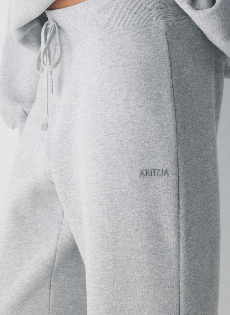 gemütliche sweatfleece-jogginghose mit perfektem bund heather chrome