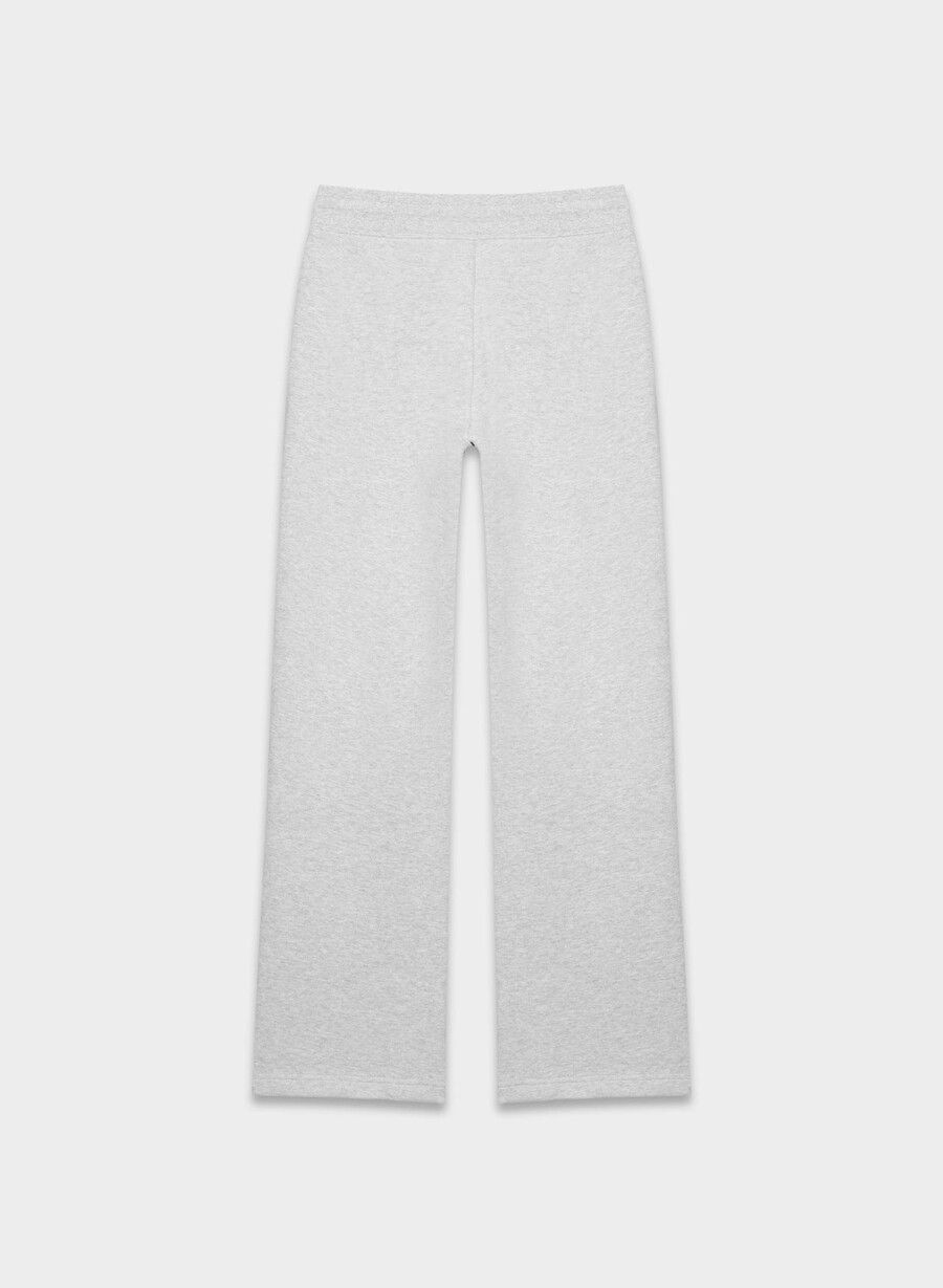 gemütliche sweatfleece-jogginghose mit perfektem bund heather chrome